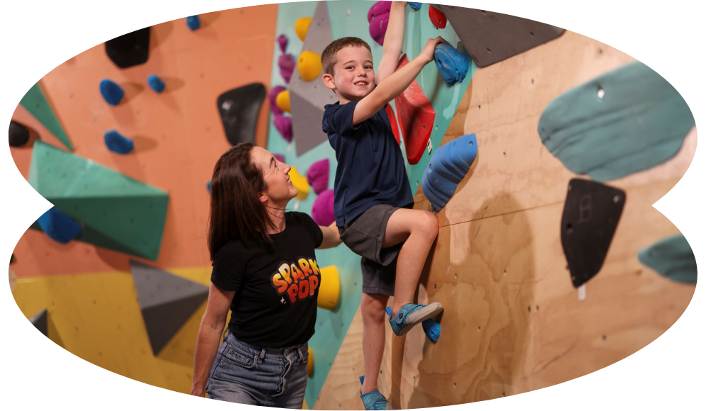 Blog _ Founder and son climbing